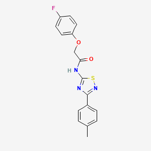 2-(4-fluorophenoxy)-N-[3-(4-methylphenyl)-1,2,4-thiadiazol-5-yl]acetamide