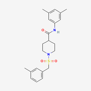 N-(3,5-dimethylphenyl)-1-[(3-methylbenzyl)sulfonyl]piperidine-4-carboxamide