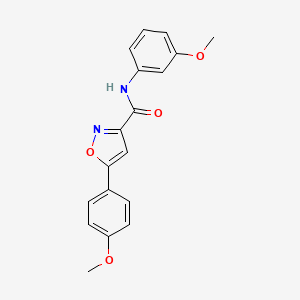 N-(3-methoxyphenyl)-5-(4-methoxyphenyl)-1,2-oxazole-3-carboxamide