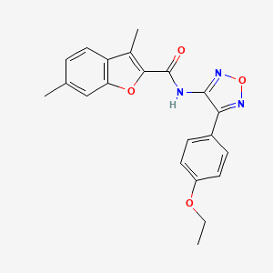 N-[4-(4-ethoxyphenyl)-1,2,5-oxadiazol-3-yl]-3,6-dimethyl-1-benzofuran-2-carboxamide