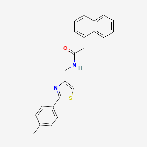 N-{[2-(4-methylphenyl)-1,3-thiazol-4-yl]methyl}-2-(naphthalen-1-yl)acetamide