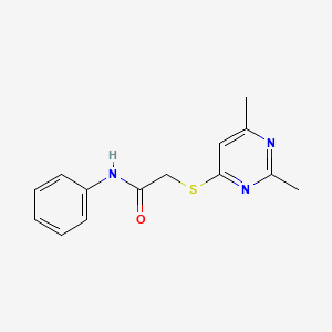 2-[(2,6-dimethylpyrimidin-4-yl)sulfanyl]-N-phenylacetamide