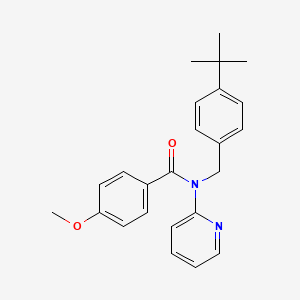 molecular formula C24H26N2O2 B11357760 N-(4-tert-butylbenzyl)-4-methoxy-N-(pyridin-2-yl)benzamide 