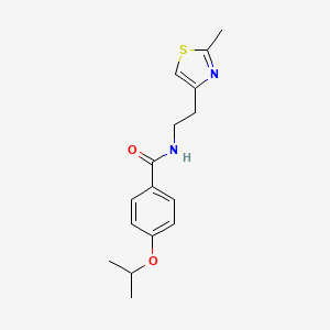 N-[2-(2-methyl-1,3-thiazol-4-yl)ethyl]-4-(propan-2-yloxy)benzamide