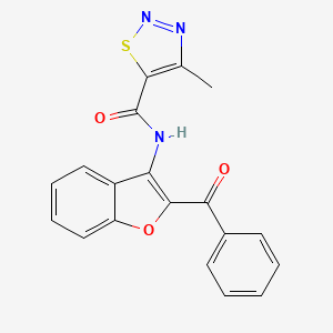 N-(2-benzoyl-1-benzofuran-3-yl)-4-methyl-1,2,3-thiadiazole-5-carboxamide