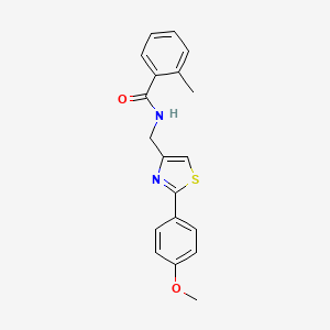 N-{[2-(4-methoxyphenyl)-1,3-thiazol-4-yl]methyl}-2-methylbenzamide