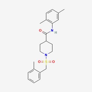 N-(2,5-dimethylphenyl)-1-[(2-methylbenzyl)sulfonyl]piperidine-4-carboxamide