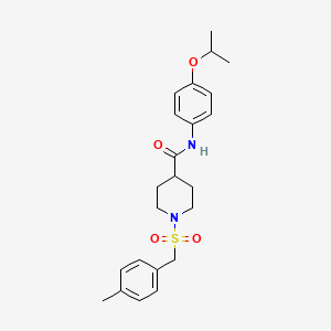 1-[(4-methylbenzyl)sulfonyl]-N-[4-(propan-2-yloxy)phenyl]piperidine-4-carboxamide