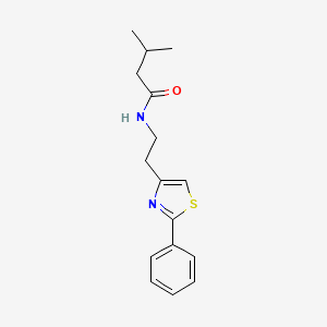 molecular formula C16H20N2OS B11358024 3-methyl-N-[2-(2-phenyl-1,3-thiazol-4-yl)ethyl]butanamide 