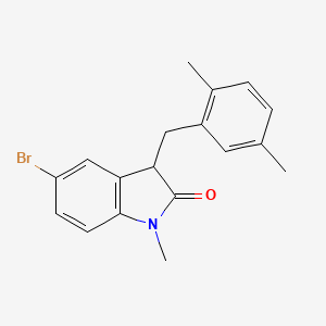 5-bromo-3-(2,5-dimethylbenzyl)-1-methyl-1,3-dihydro-2H-indol-2-one