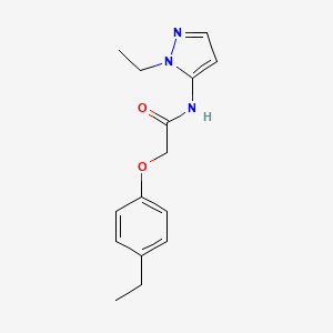 molecular formula C15H19N3O2 B11358042 2-(4-ethylphenoxy)-N-(1-ethyl-1H-pyrazol-5-yl)acetamide 