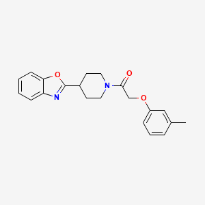 1-[4-(1,3-Benzoxazol-2-yl)piperidin-1-yl]-2-(3-methylphenoxy)ethanone