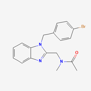 N-{[1-(4-bromobenzyl)-1H-benzimidazol-2-yl]methyl}-N-methylacetamide