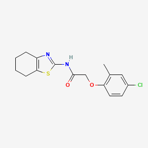 molecular formula C16H17ClN2O2S B11358128 2-(4-chloro-2-methylphenoxy)-N-(4,5,6,7-tetrahydro-1,3-benzothiazol-2-yl)acetamide 