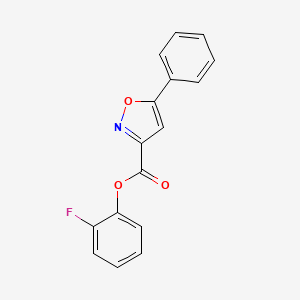 2-Fluorophenyl 5-phenyl-1,2-oxazole-3-carboxylate