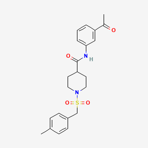 N-(3-acetylphenyl)-1-[(4-methylbenzyl)sulfonyl]piperidine-4-carboxamide