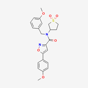 N-(1,1-dioxidotetrahydrothiophen-3-yl)-N-(3-methoxybenzyl)-5-(4-methoxyphenyl)-1,2-oxazole-3-carboxamide