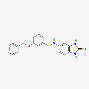 5-{[3-(benzyloxy)benzyl]amino}-1,3-dihydro-2H-benzimidazol-2-one