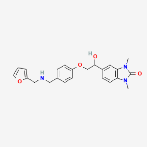 5-[2-(4-{[(furan-2-ylmethyl)amino]methyl}phenoxy)-1-hydroxyethyl]-1,3-dimethyl-1,3-dihydro-2H-benzimidazol-2-one