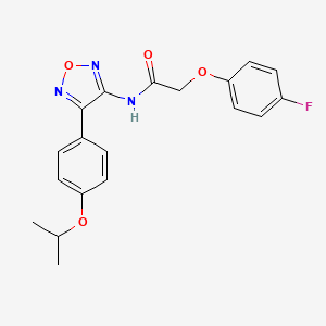 2-(4-fluorophenoxy)-N-{4-[4-(propan-2-yloxy)phenyl]-1,2,5-oxadiazol-3-yl}acetamide