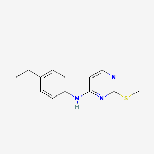 N-(4-ethylphenyl)-6-methyl-2-(methylthio)pyrimidin-4-amine