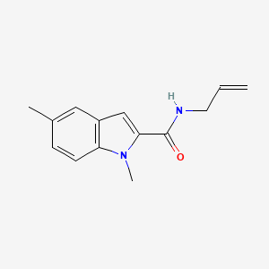 1,5-dimethyl-N-(prop-2-en-1-yl)-1H-indole-2-carboxamide