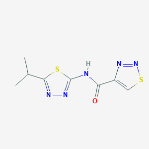 N-[5-(propan-2-yl)-1,3,4-thiadiazol-2-yl]-1,2,3-thiadiazole-4-carboxamide