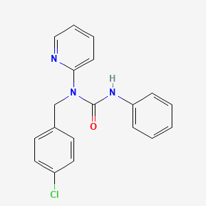 molecular formula C19H16ClN3O B11358406 1-(4-Chlorobenzyl)-3-phenyl-1-pyridin-2-ylurea 