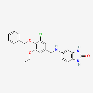 5-{[4-(benzyloxy)-3-chloro-5-ethoxybenzyl]amino}-1,3-dihydro-2H-benzimidazol-2-one