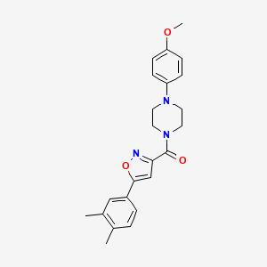 [5-(3,4-Dimethylphenyl)-1,2-oxazol-3-yl][4-(4-methoxyphenyl)piperazin-1-yl]methanone