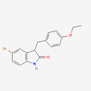 5-bromo-3-(4-ethoxybenzyl)-1,3-dihydro-2H-indol-2-one