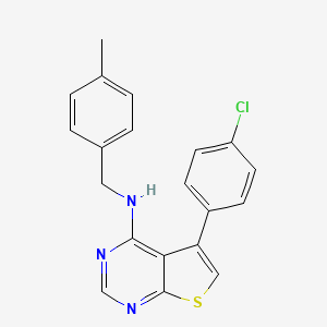 5-(4-chlorophenyl)-N-(4-methylbenzyl)thieno[2,3-d]pyrimidin-4-amine