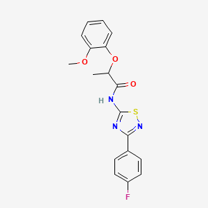 N-[3-(4-fluorophenyl)-1,2,4-thiadiazol-5-yl]-2-(2-methoxyphenoxy)propanamide