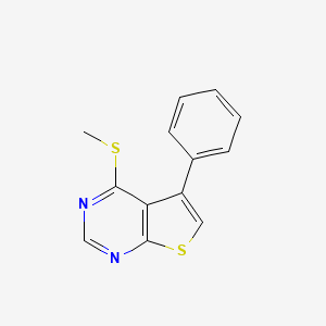 molecular formula C13H10N2S2 B11358588 4-(Methylsulfanyl)-5-phenylthieno[2,3-d]pyrimidine 