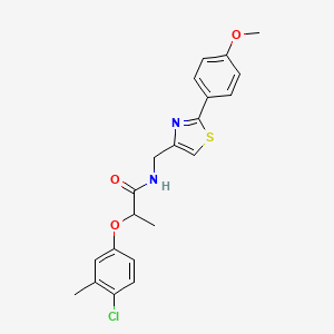 2-(4-chloro-3-methylphenoxy)-N-{[2-(4-methoxyphenyl)-1,3-thiazol-4-yl]methyl}propanamide