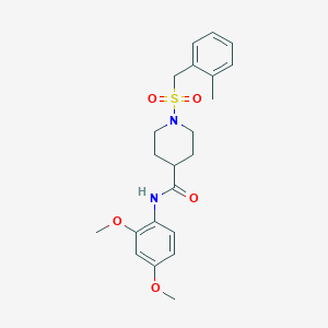 N-(2,4-dimethoxyphenyl)-1-[(2-methylbenzyl)sulfonyl]piperidine-4-carboxamide