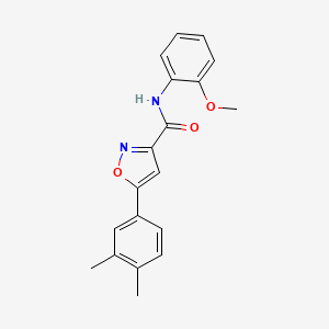 5-(3,4-dimethylphenyl)-N-(2-methoxyphenyl)-1,2-oxazole-3-carboxamide