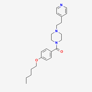 [4-(Pentyloxy)phenyl]{4-[2-(pyridin-4-yl)ethyl]piperazin-1-yl}methanone