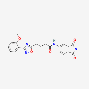 4-[3-(2-methoxyphenyl)-1,2,4-oxadiazol-5-yl]-N-(2-methyl-1,3-dioxo-2,3-dihydro-1H-isoindol-5-yl)butanamide