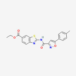 Ethyl 2-({[5-(4-methylphenyl)-1,2-oxazol-3-yl]carbonyl}amino)-1,3-benzothiazole-6-carboxylate