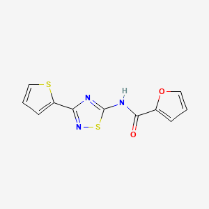 N-[3-(thiophen-2-yl)-1,2,4-thiadiazol-5-yl]furan-2-carboxamide