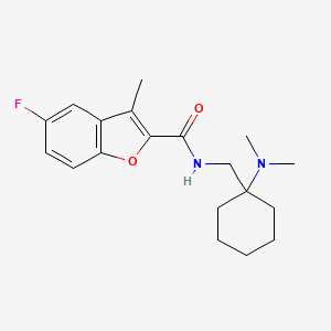 N-{[1-(dimethylamino)cyclohexyl]methyl}-5-fluoro-3-methyl-1-benzofuran-2-carboxamide