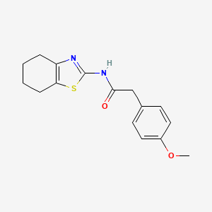 2-(4-methoxyphenyl)-N-(4,5,6,7-tetrahydro-1,3-benzothiazol-2-yl)acetamide