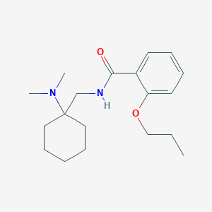 molecular formula C19H30N2O2 B11358857 N-{[1-(dimethylamino)cyclohexyl]methyl}-2-propoxybenzamide 