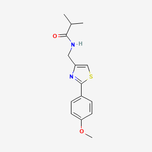 N-{[2-(4-methoxyphenyl)-1,3-thiazol-4-yl]methyl}-2-methylpropanamide