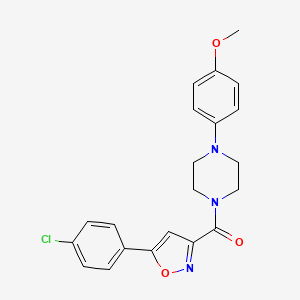 [5-(4-Chlorophenyl)-1,2-oxazol-3-yl][4-(4-methoxyphenyl)piperazin-1-yl]methanone