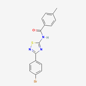 N-[3-(4-bromophenyl)-1,2,4-thiadiazol-5-yl]-4-methylbenzamide