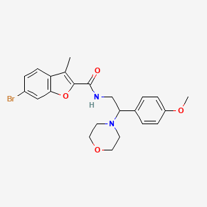 6-bromo-N-[2-(4-methoxyphenyl)-2-(morpholin-4-yl)ethyl]-3-methyl-1-benzofuran-2-carboxamide