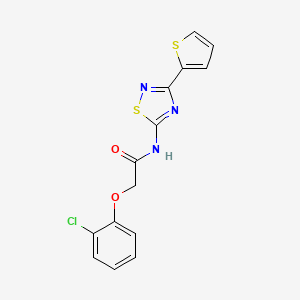 2-(2-chlorophenoxy)-N-[3-(thiophen-2-yl)-1,2,4-thiadiazol-5-yl]acetamide