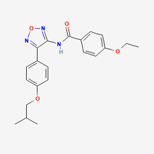 4-ethoxy-N-{4-[4-(2-methylpropoxy)phenyl]-1,2,5-oxadiazol-3-yl}benzamide